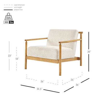 Arnold Chenille Accent Arm Chair