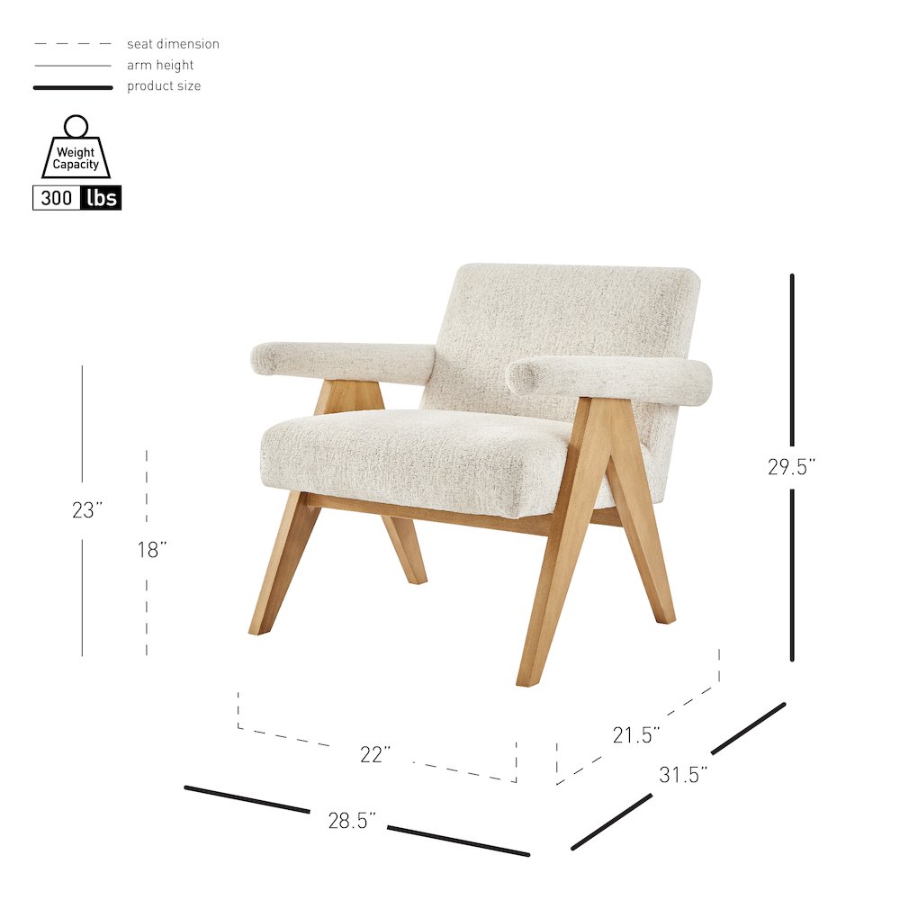 Nixon Chenille Accent Arm Chair