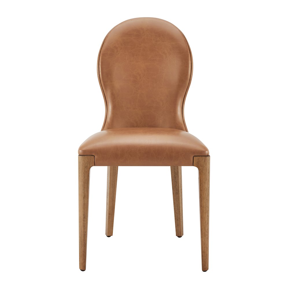 Eldoris Faux Leather Dining Side Chair, (Set of 2)