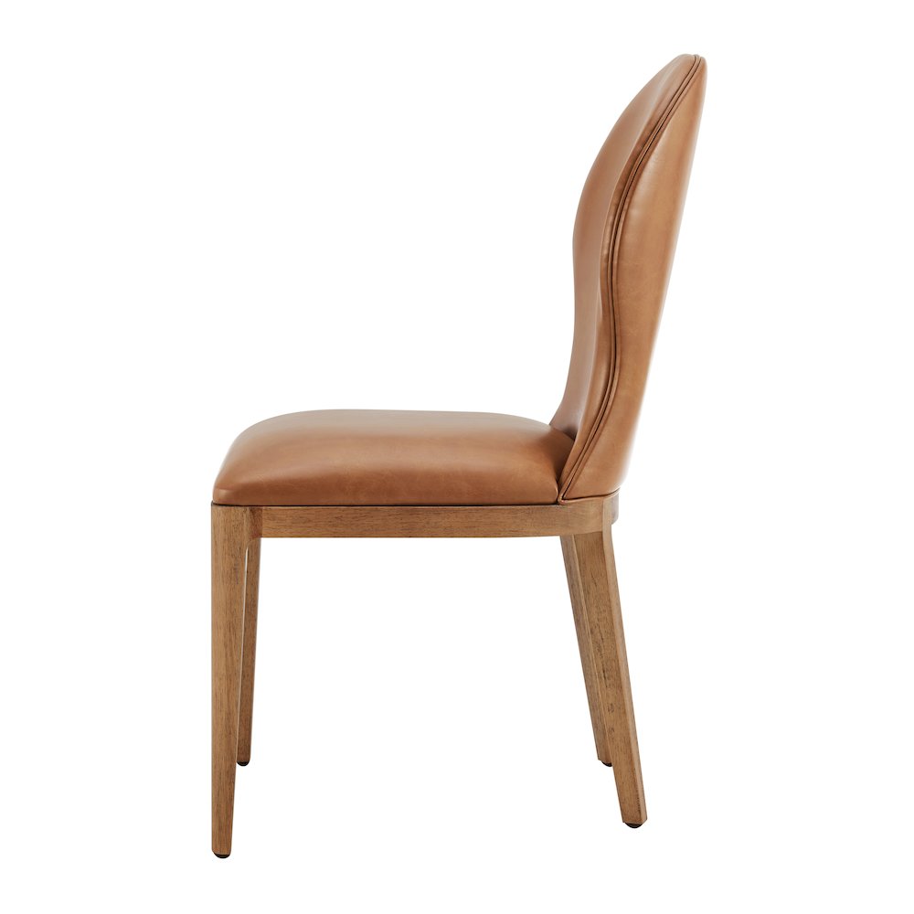 Eldoris Faux Leather Dining Side Chair, (Set of 2)