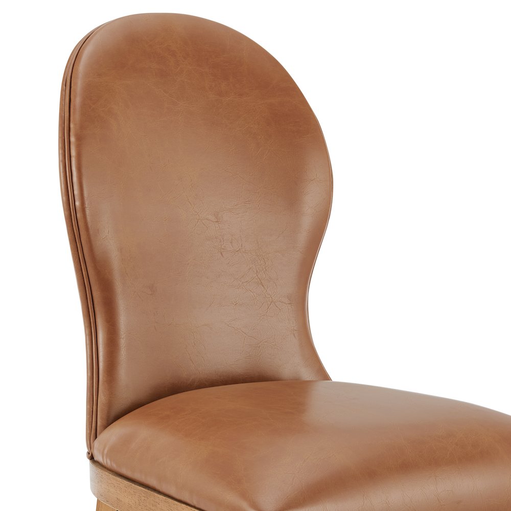 Eldoris Faux Leather Dining Side Chair, (Set of 2)