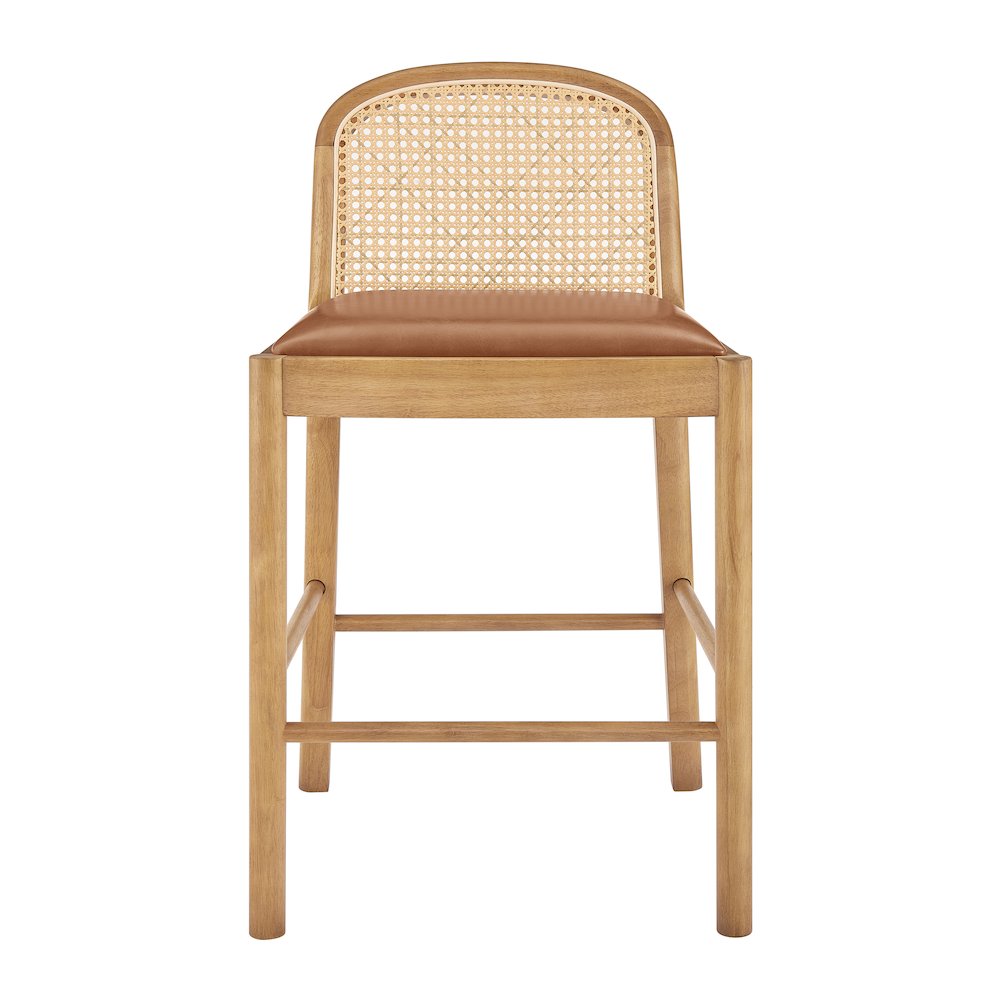 Donna Faux Leather Counter Stool, (Set of 2)