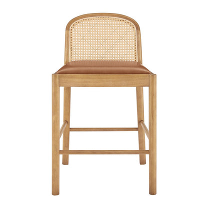 Donna Faux Leather Counter Stool, (Set of 2)