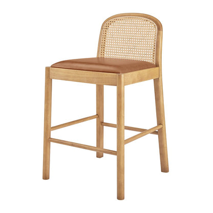 Donna Faux Leather Counter Stool, (Set of 2)