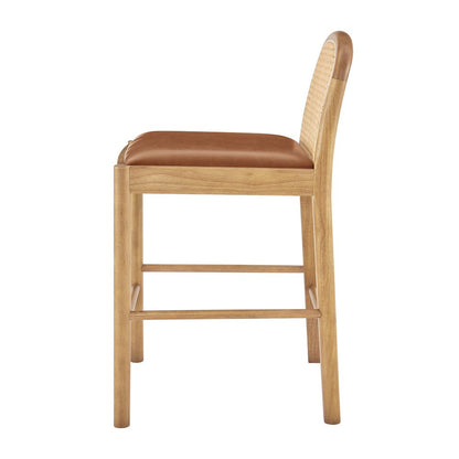 Donna Faux Leather Counter Stool, (Set of 2)