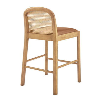 Donna Faux Leather Counter Stool, (Set of 2)