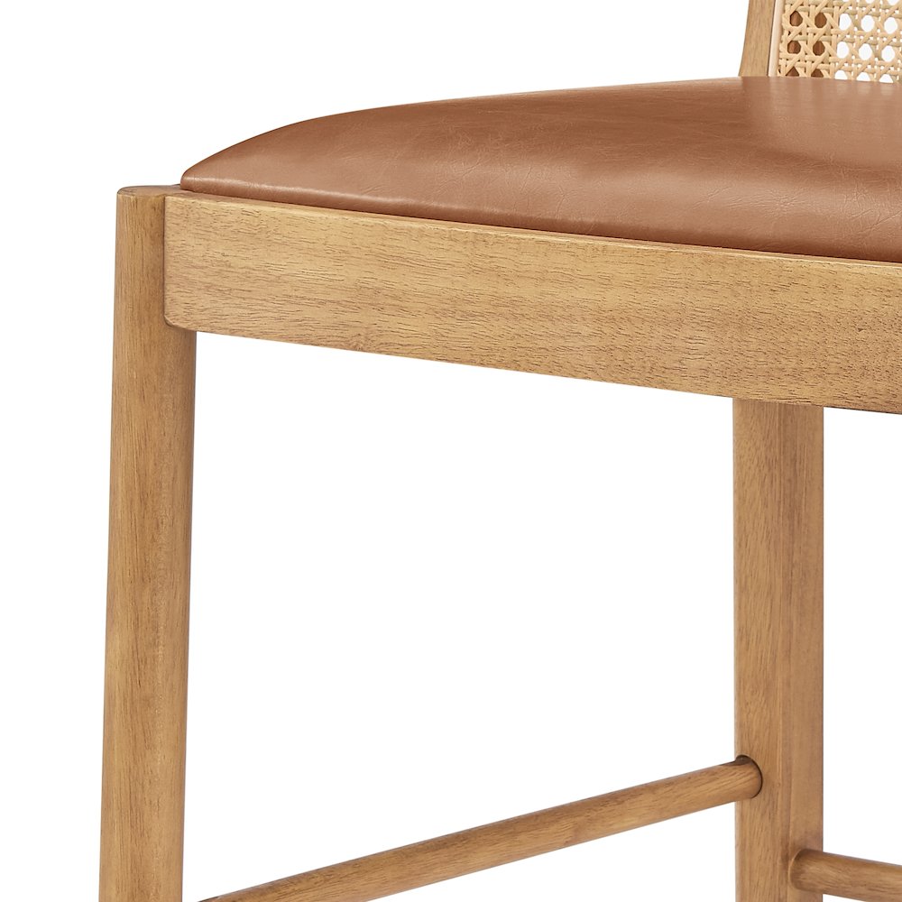 Donna Faux Leather Counter Stool, (Set of 2)