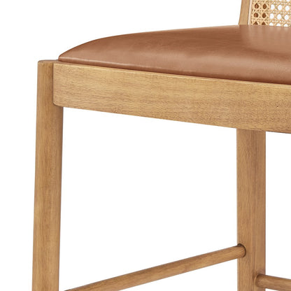 Donna Faux Leather Counter Stool, (Set of 2)