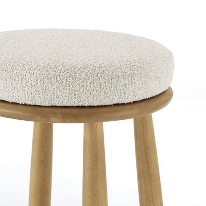 Deandre Boucle Backless Swivel Counter Stool