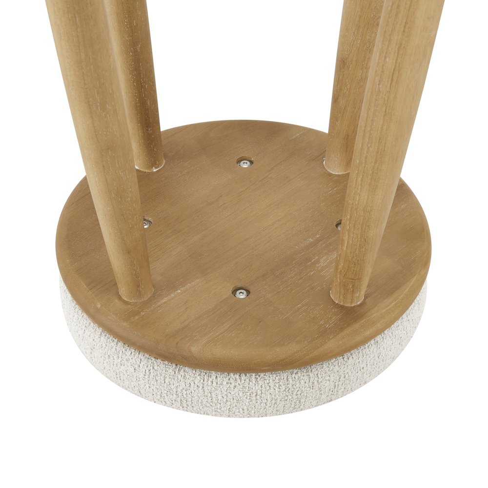 Deandre Boucle Backless Swivel Counter Stool