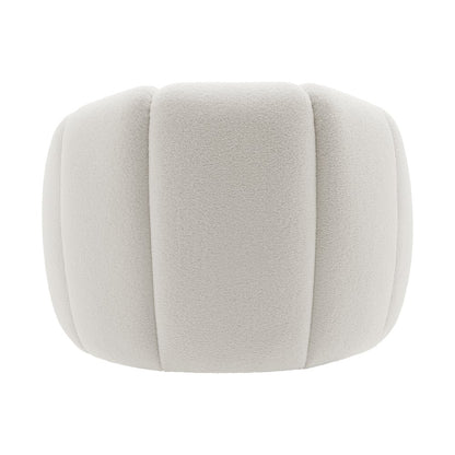 Callista Boucle Swivel Accent Chair