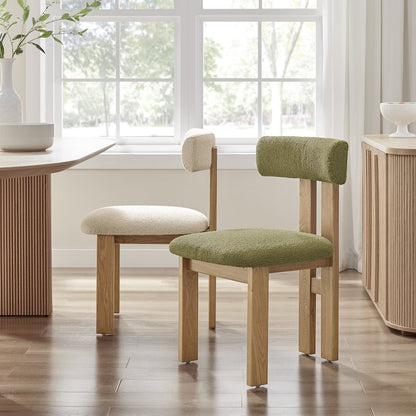 Hailey Boucle Dining Side Chair, (Set of 2)