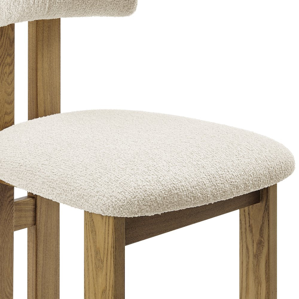 Hailey Boucle Dining Side Chair, (Set of 2)