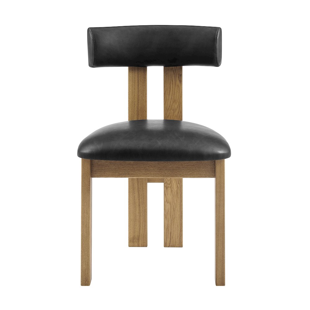 Hailey Faux Leather Dining Side Chair, (Set of 2)