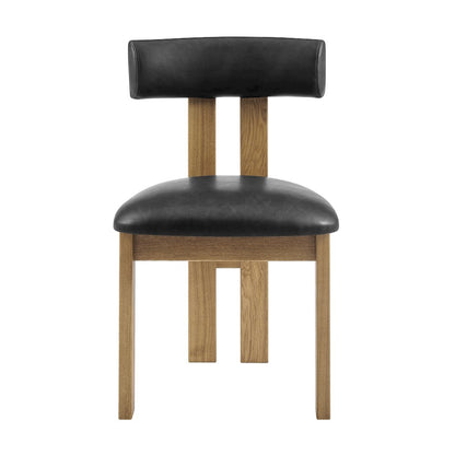 Hailey Faux Leather Dining Side Chair, (Set of 2)