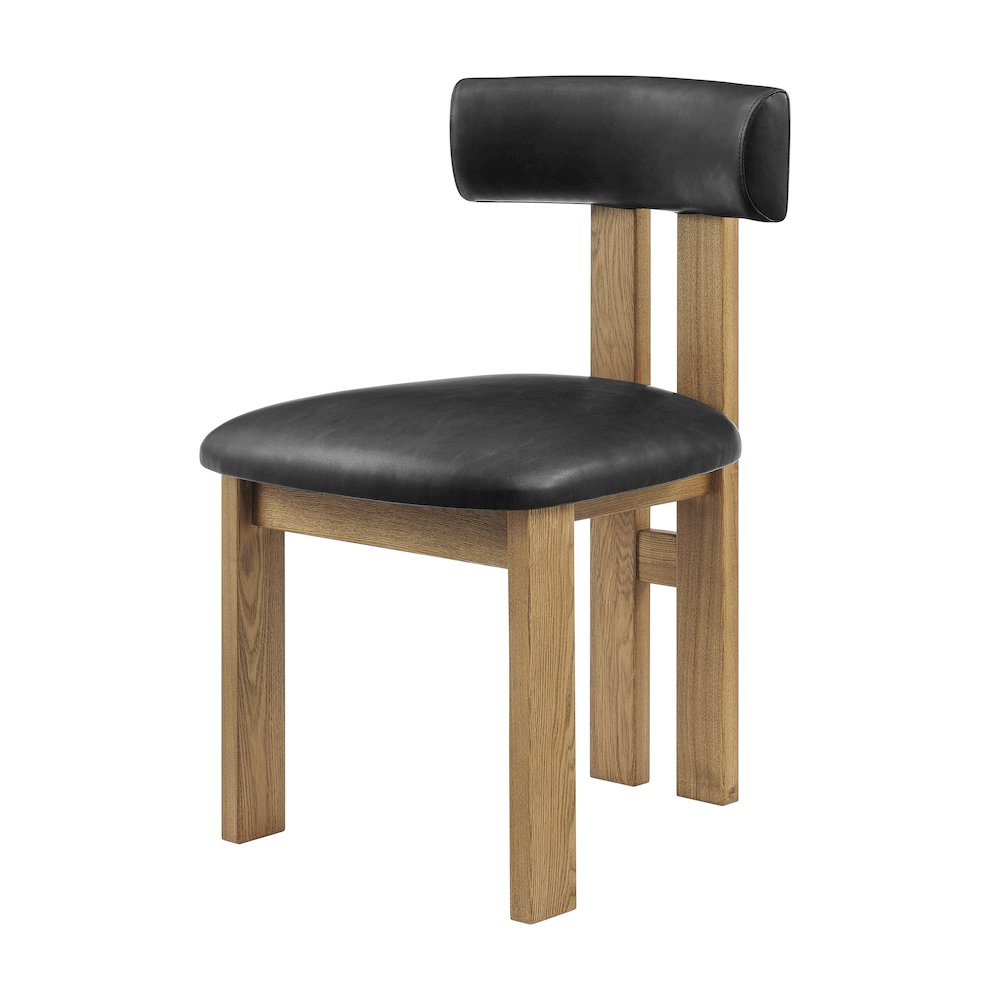 Hailey Faux Leather Dining Side Chair, (Set of 2)