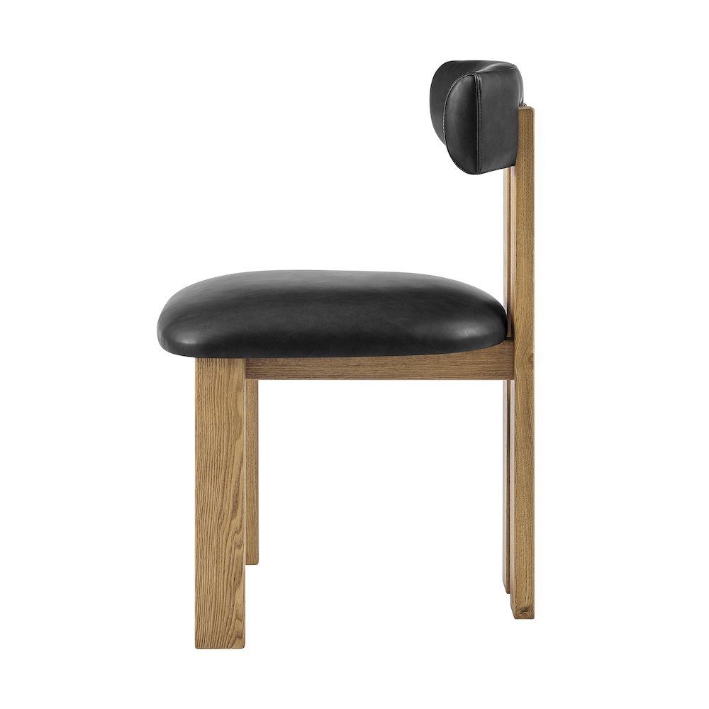 Hailey Faux Leather Dining Side Chair, (Set of 2)
