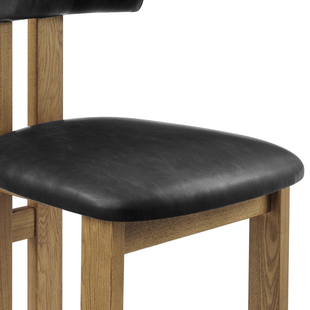 Hailey Faux Leather Dining Side Chair, (Set of 2)