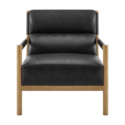 Olsen Faux Leather Accent Arm Chair
