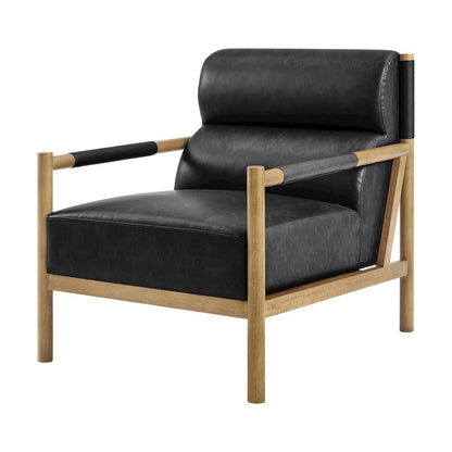 Olsen Faux Leather Accent Arm Chair