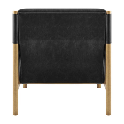 Olsen Faux Leather Accent Arm Chair
