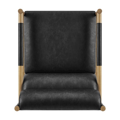Olsen Faux Leather Accent Arm Chair