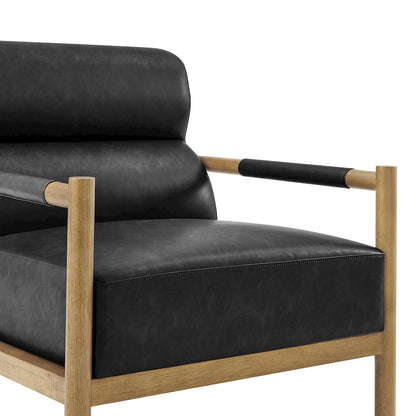 Olsen Faux Leather Accent Arm Chair
