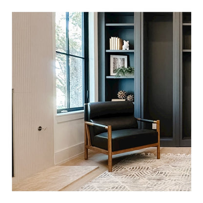 Olsen Faux Leather Accent Arm Chair