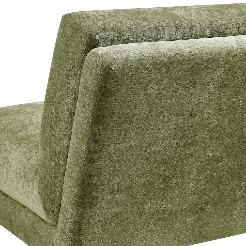 Zenda Chenille Swivel Accent Chair w/ Wooden Base