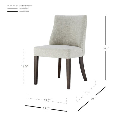 New Paris Fabric Chair, (Set of 2)