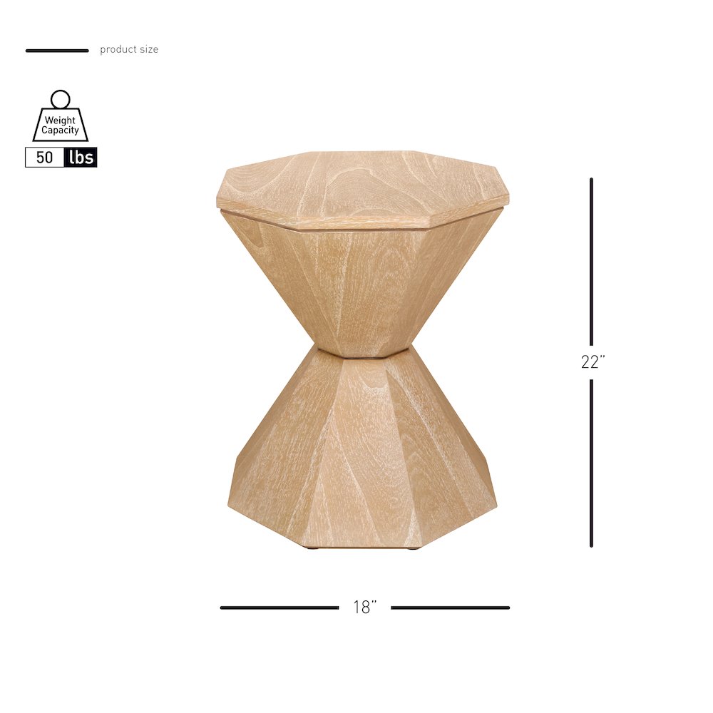 Muska Accent Table - Brushed Sand