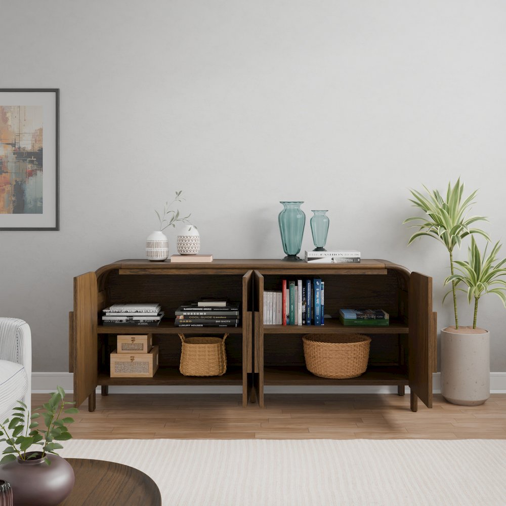 Serenia 4-Door Buffet - Walnut