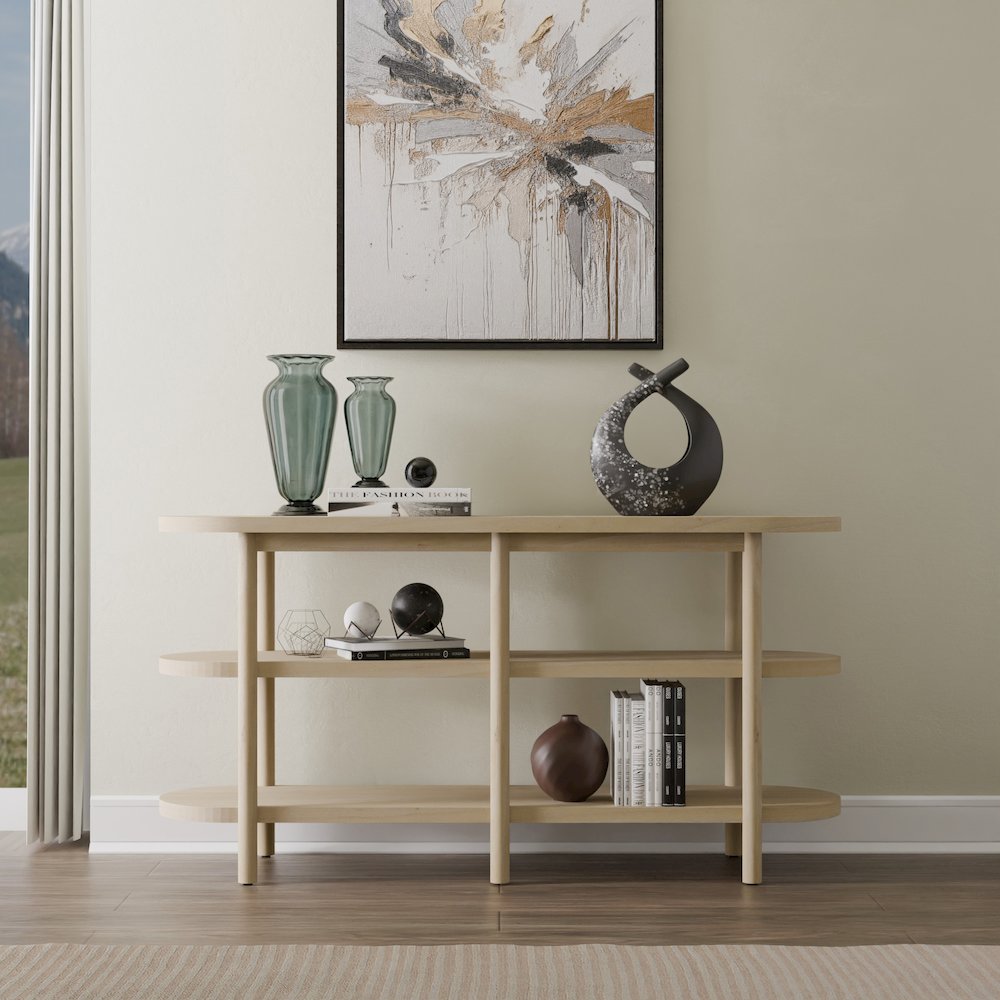 Lester Console Table - Weathered Sand