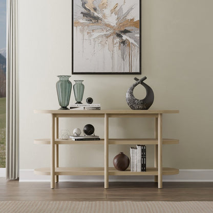 Lester Console Table - Weathered Sand