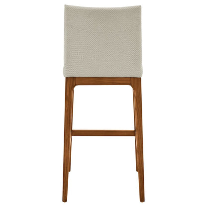 Devon Fabric Counter Stool Walnut Legs, (Set of 2)