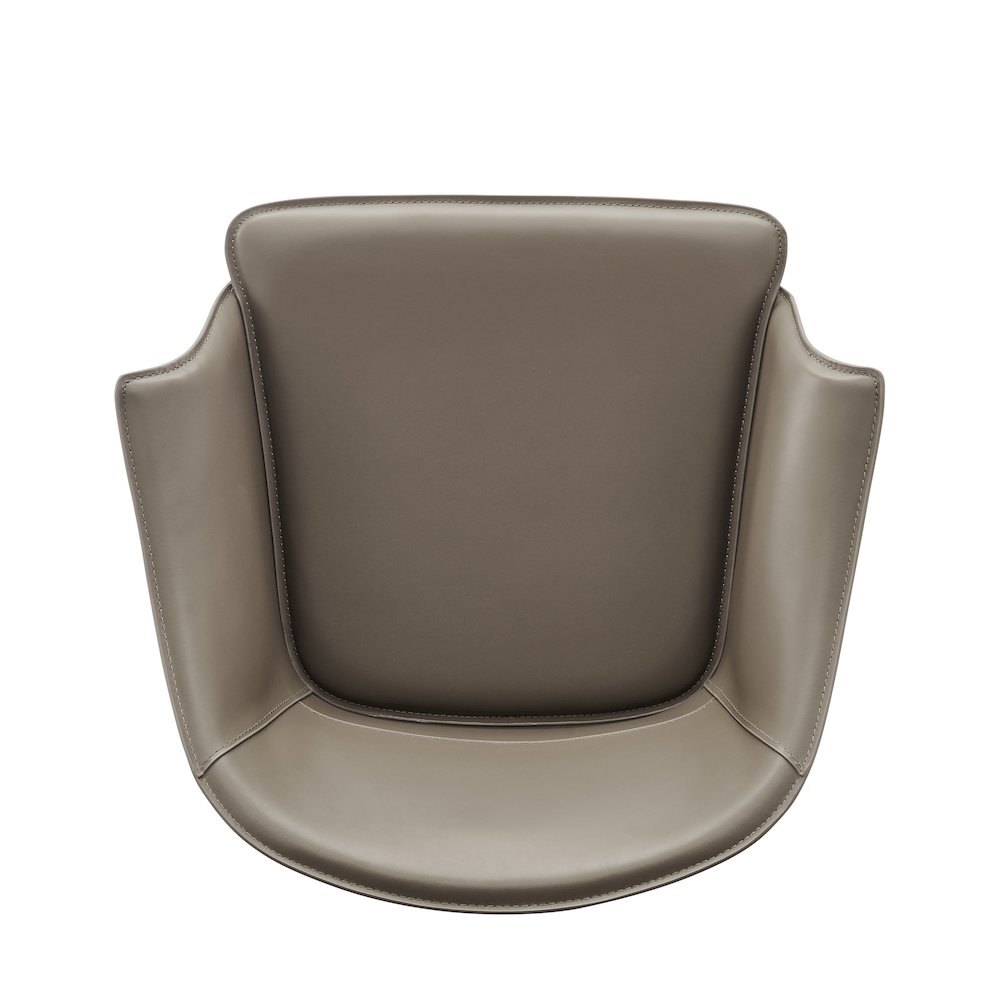 Callie Recycled Leather Dining Arm Chair