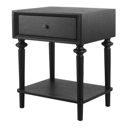 Romilda 1-Drawer Accent Table - Black