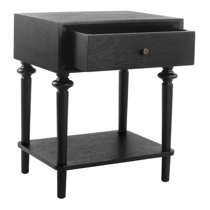 Romilda 1-Drawer Accent Table - Black