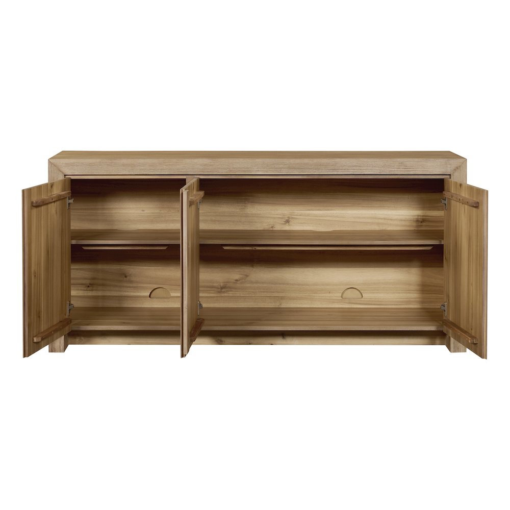 Zerano 3-Door Buffet - Brushed Smoke
