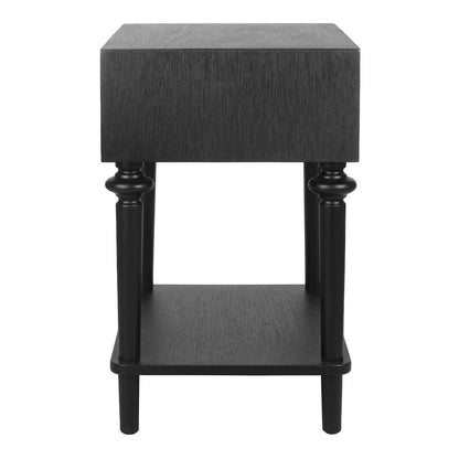 Romilda 1-Drawer Accent Table - Black