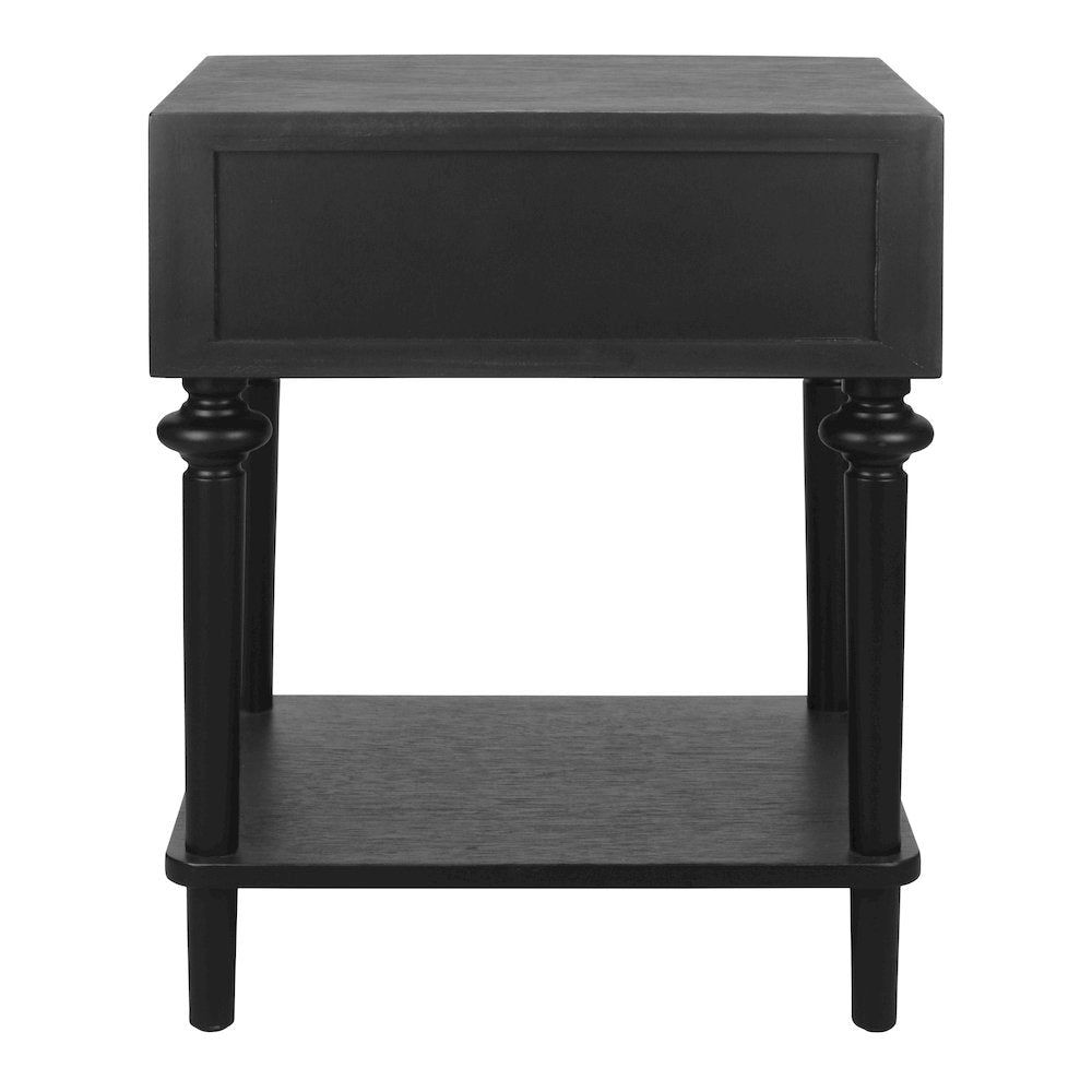 Romilda 1-Drawer Accent Table - Black
