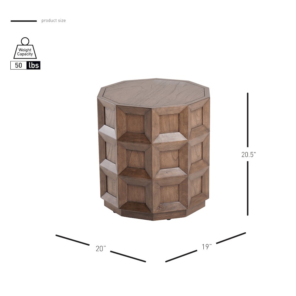 Finnan Accent Table - Walnut