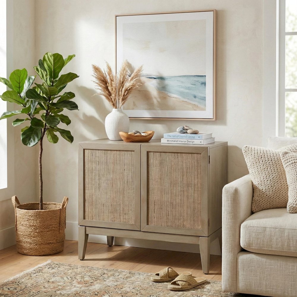 Deria 2-Door Cabinet - Sagewood