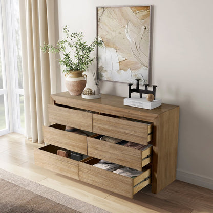 Zerano 6-Drawer Dresser - Brushed Smoke