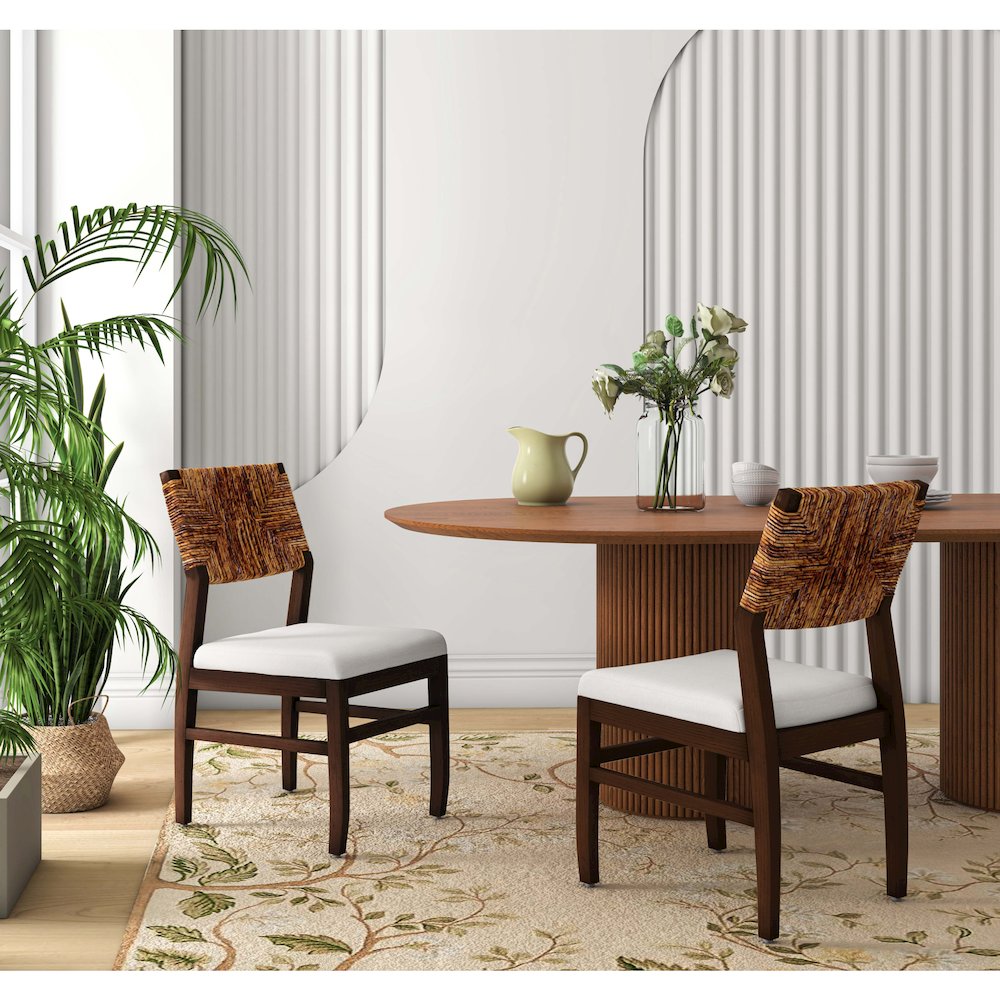 Lyon Abaca Dining Chair, (Set of 2)