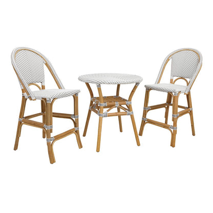Avignon Paris Rattan Bistro Counter Stool, (Set of 2)