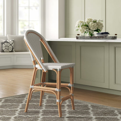 Avignon Paris Rattan Bistro Counter Stool, (Set of 2)
