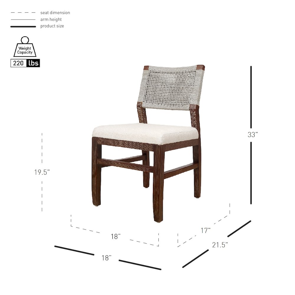 Pierre Rope Dining Chair, (Set of 2)