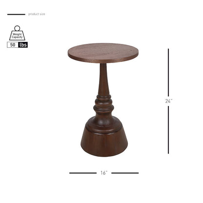 Lumi Accent Table - Walnut