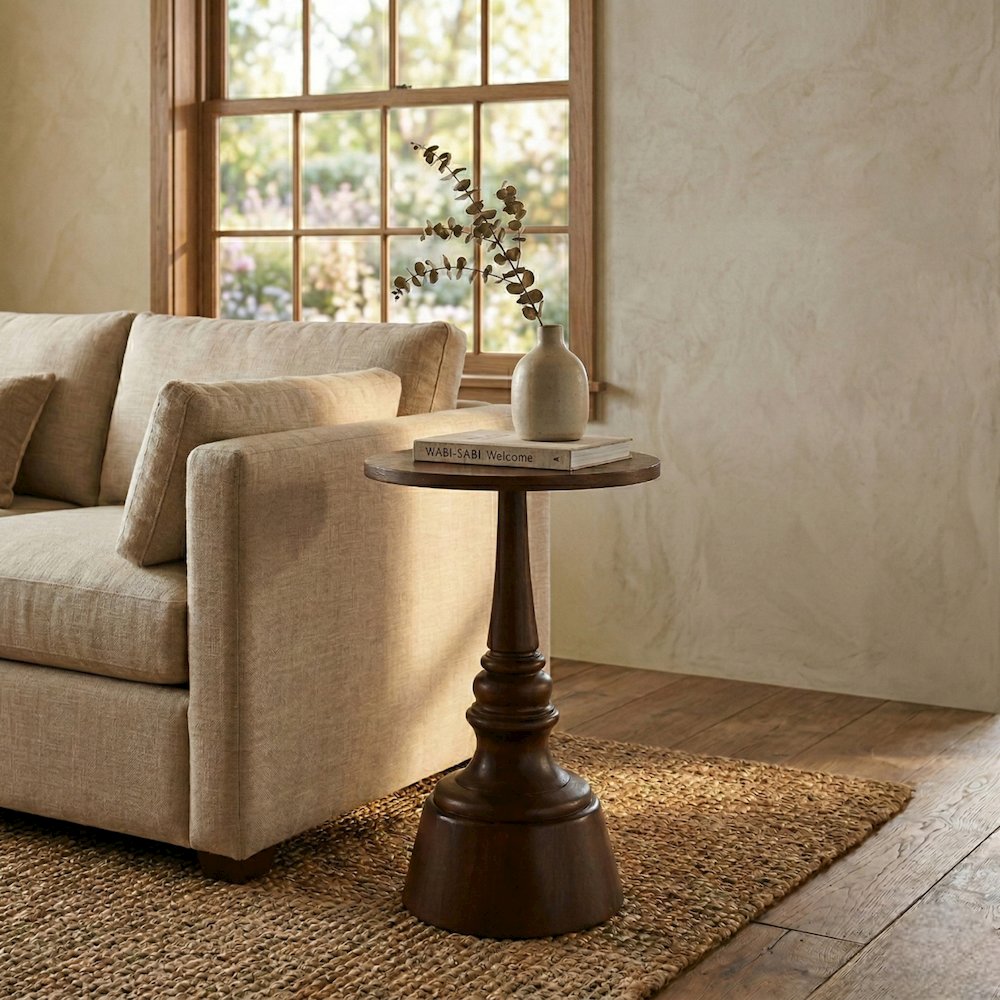 Lumi Accent Table - Walnut